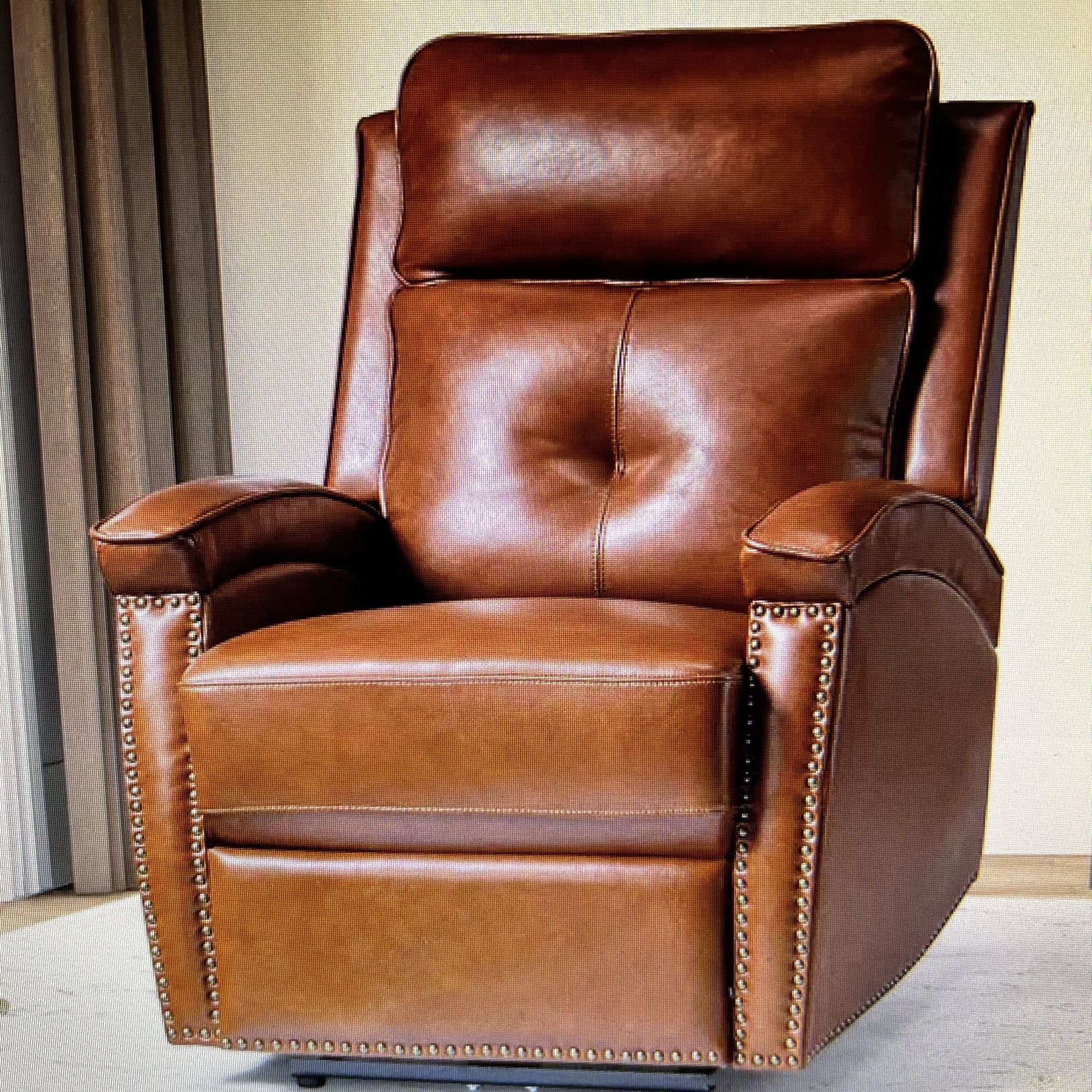 Leather Power recliner