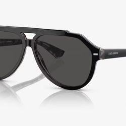 Dolce & Gabbana Black Grey Havana Sunglasses