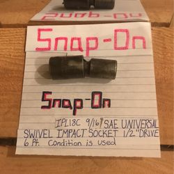 Snap-On Swivel Socket 