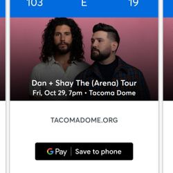 Dan + Shay Concert Tickets - 2