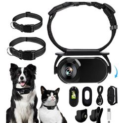 1pc Dog Collar Camera with 32GB SD Card, Cat Camera Collar Wifi, Pet Collar Camera for Cats, No Wifi Needed Action Camera Wireless, Mini Body Camera, 