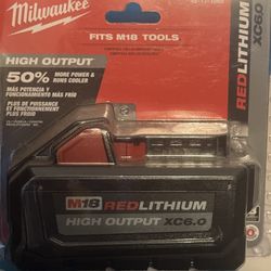 Milwaukee M18 High Output 6.0 New