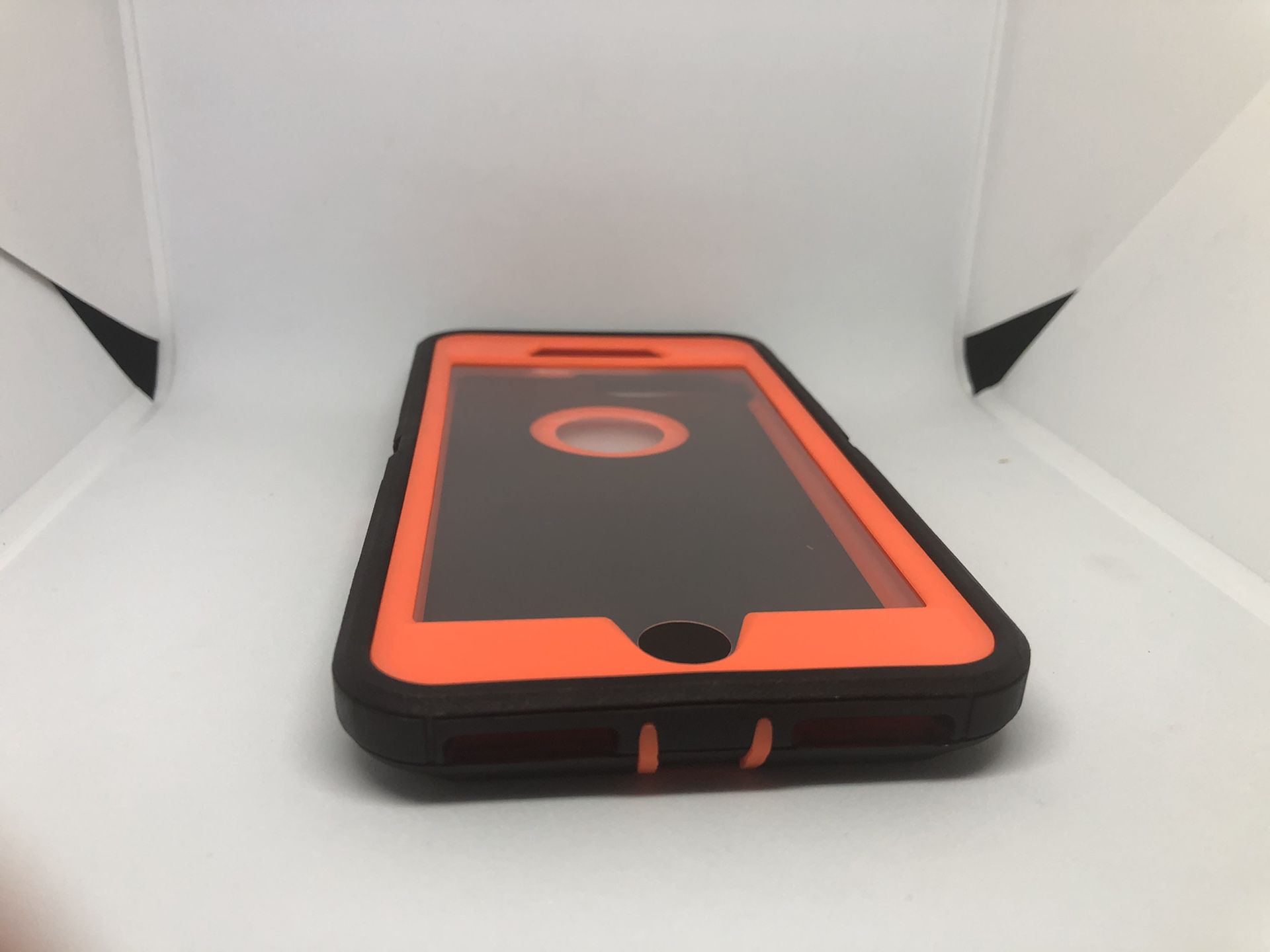 For iPhone 7 Plus / iPhone 8 Plus orange / black hard case funda cover protector