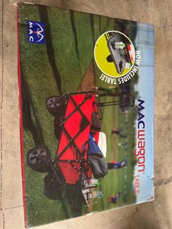 Folding Wagon with Table. Brand new in box