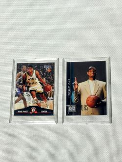 For sale two Tim Duncan basketball cards