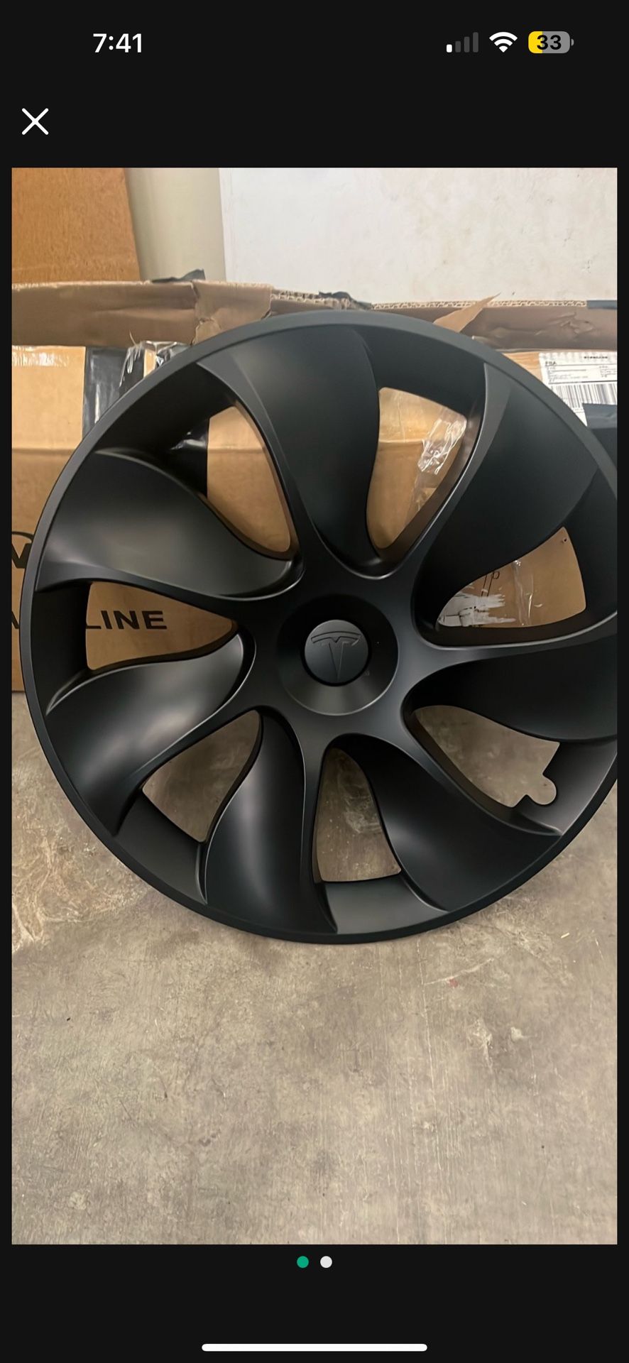 Tesla Hubcaps