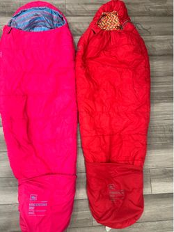 2 REI Kindercone 30°F Kids Sleeping Bags Boys Girls