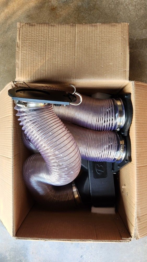 Professional Dog Pet Groom Cage Attachment Drying Kit 3 Collapsable 9 Foot Hoses