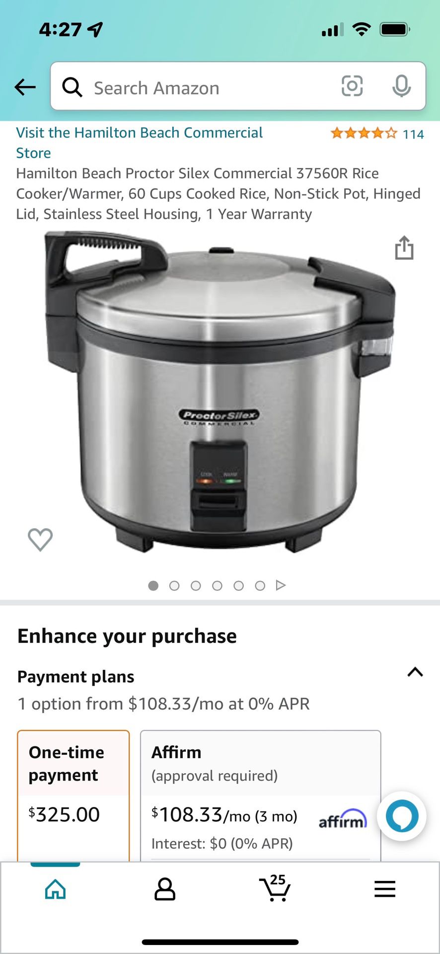Commercial rice cooker