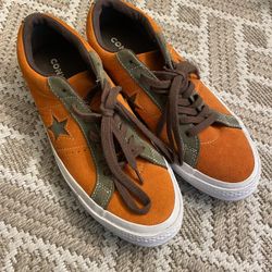 Converse ONE STAR Shoes Bold Mandarin Suede 161617C MENS SIZE 8