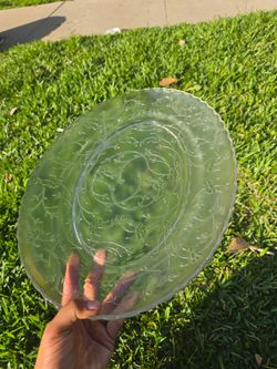 Large glass tray