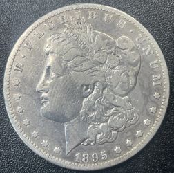 1895-O Morgan Silver Dollar VF+ Details Very Fine Cleaned Tough Semi-Key Date