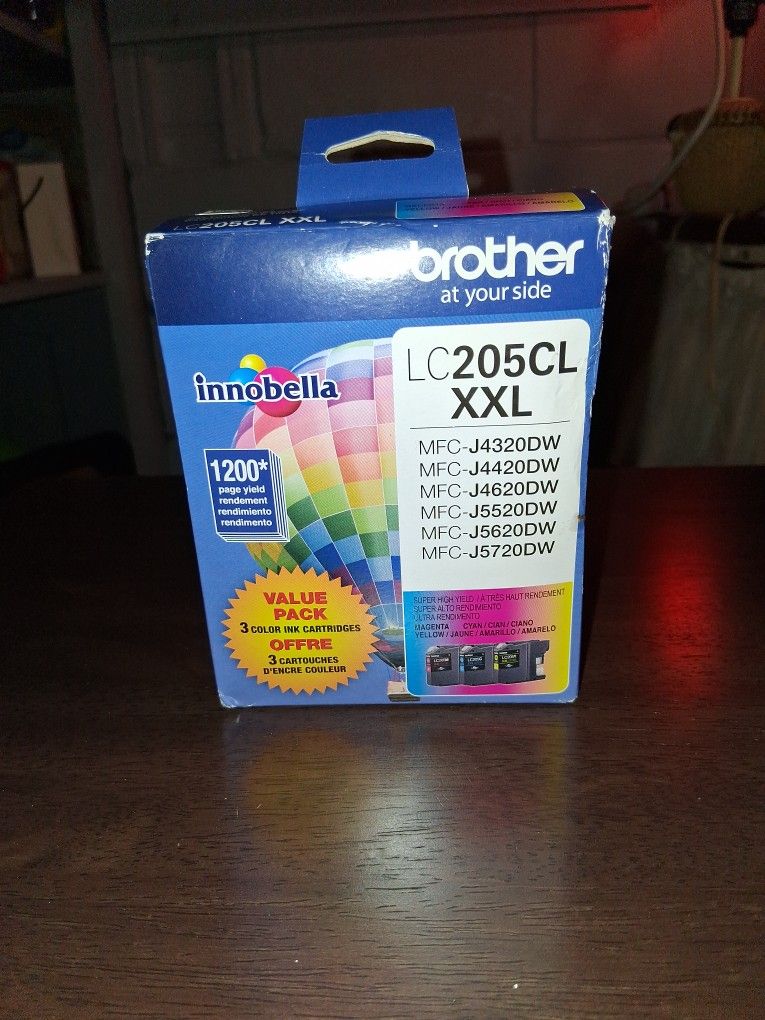 Brother Brand New XXL 3 Pk COLOR Cartridges Ex 8/27 Boxed