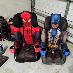 Booster seats Spiderman or batman kids