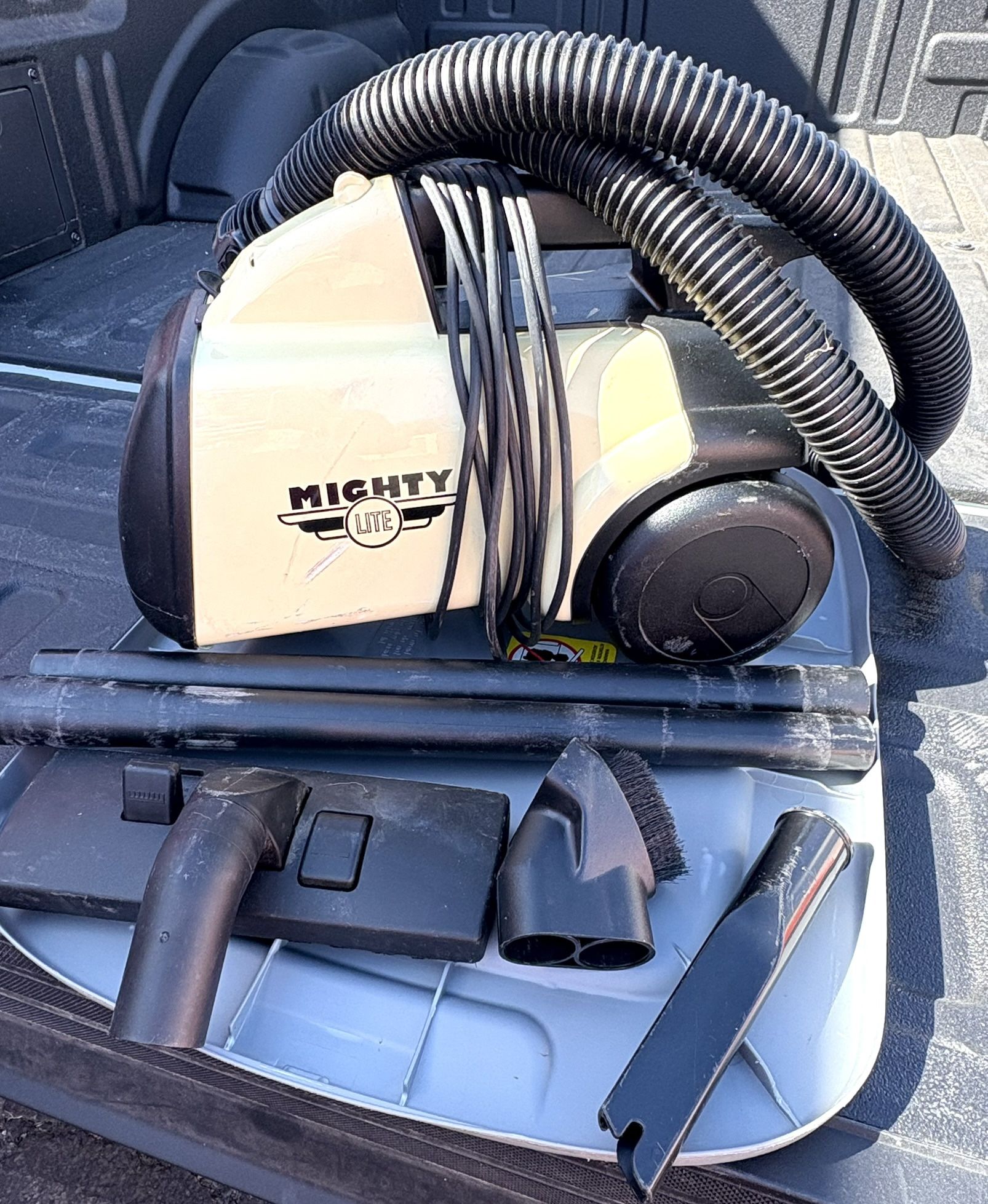 Mighty Lite Canister Vacuum With Attachments