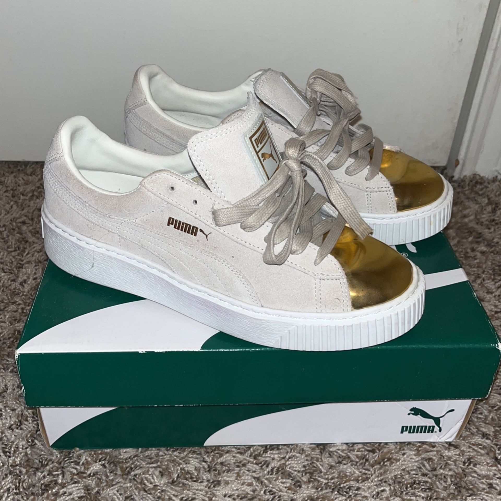 Puma Suede Gold Toe