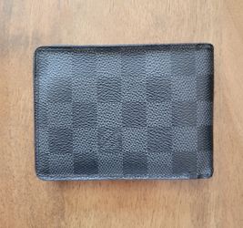 Louis Vuitton Paris Multiple Wallet Grey Chechered