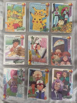 1998 Japanese Pokémon  Bandai Carddass Anime Collection (Part 1 / Series 1)  Lot of 36/45 Holo Rare