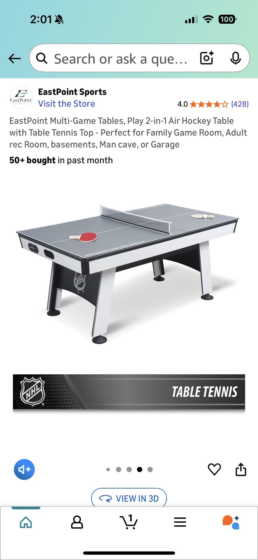 Air Hockey And Table Tennis Combination Table