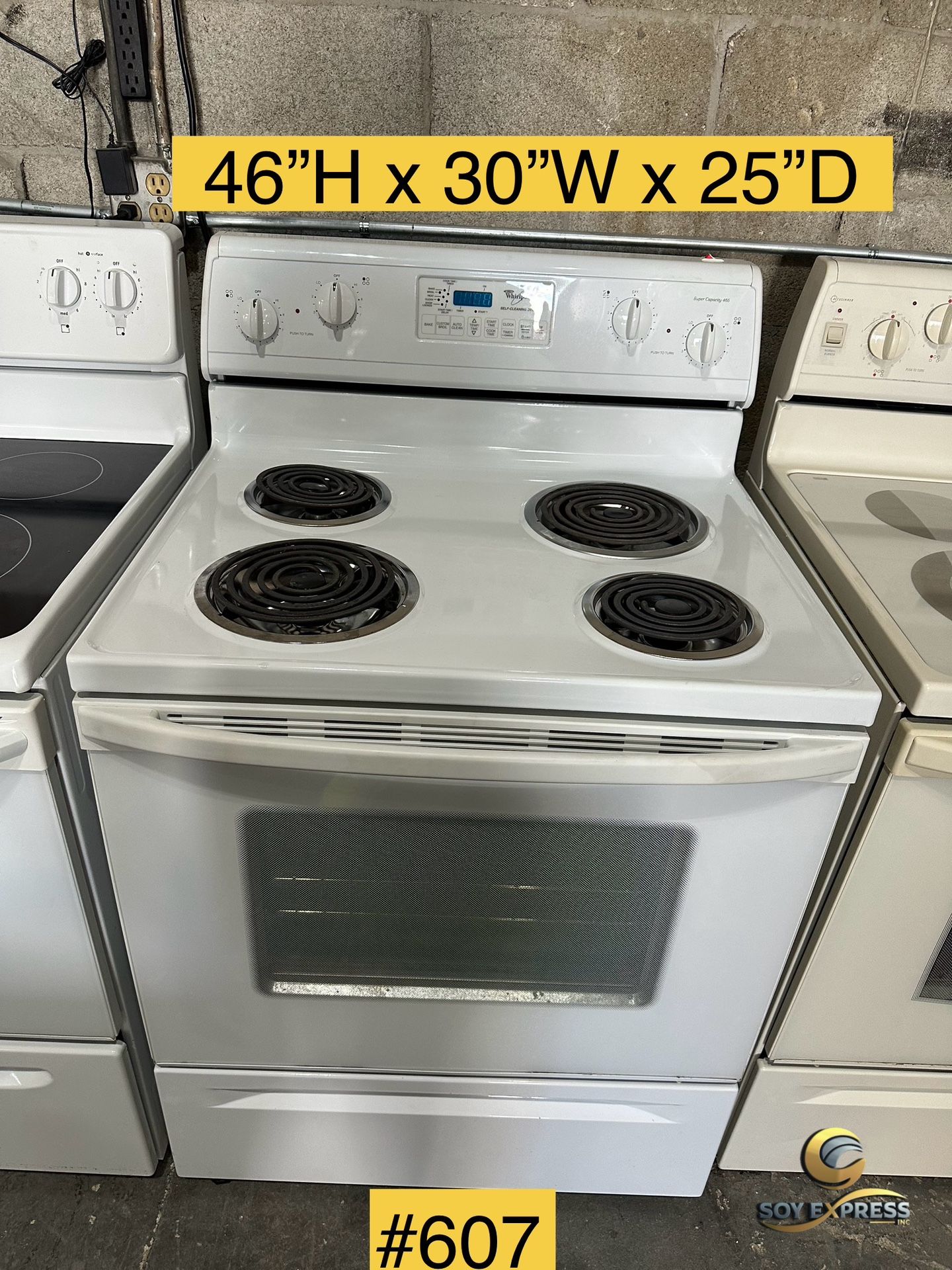 Whirlpool Stove Electric (#607)