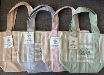 Trader Joe’s mini striped tote bags