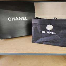 Chanel large purse box and bag