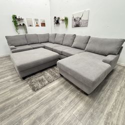 Gray Sectional Couch - Free Delivery 