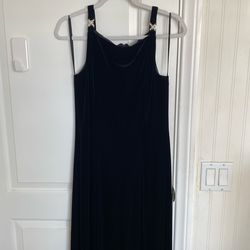 Black Velvet Maxi Dress (size 10)