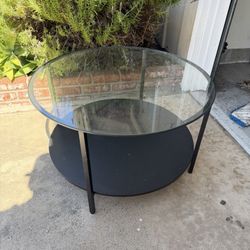 Free glass coffee table