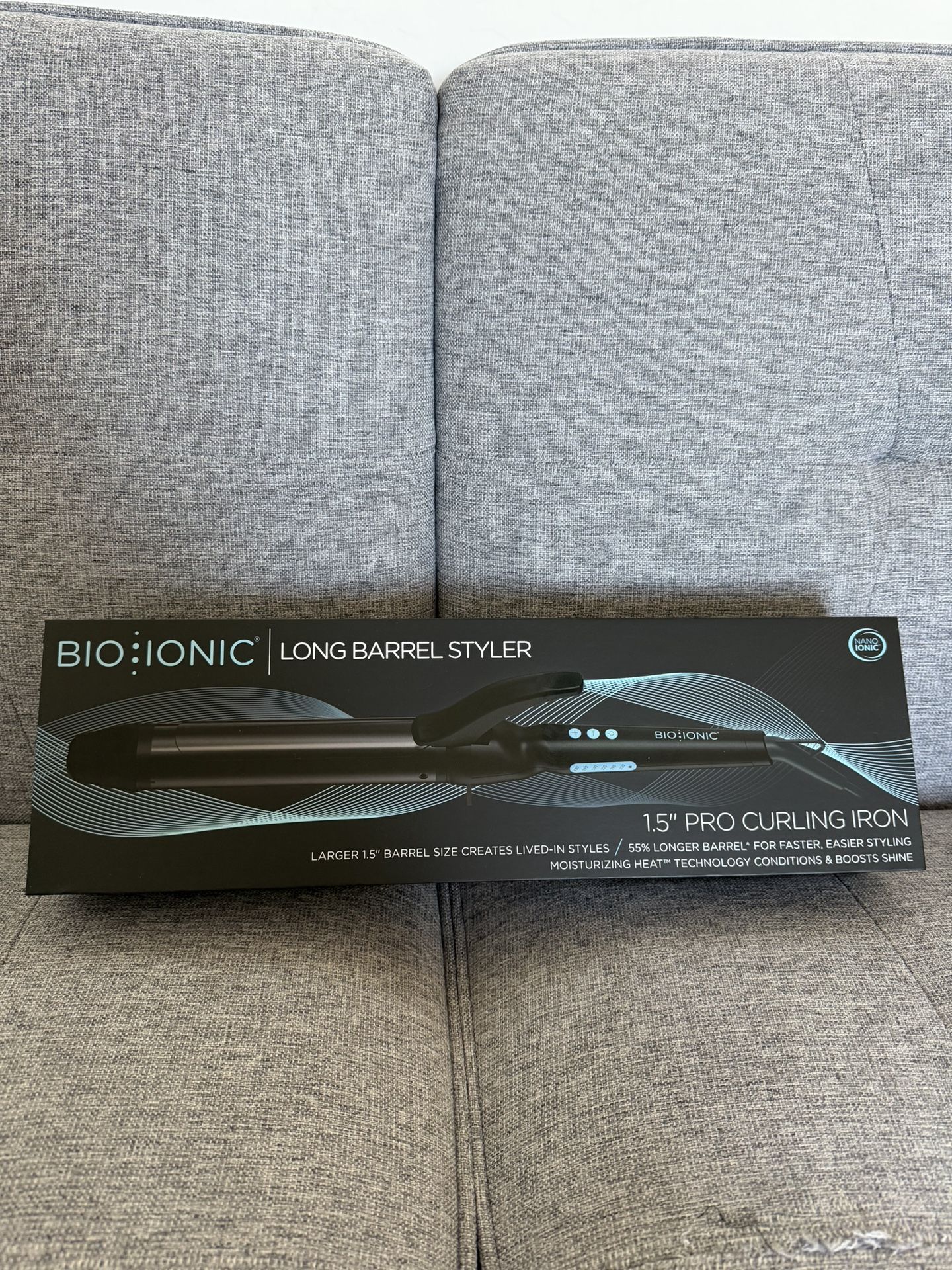 Bio lonic 1.5" Long Barrel Curling Iron