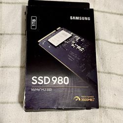 Samsung 980 Nvme SSD 1TB