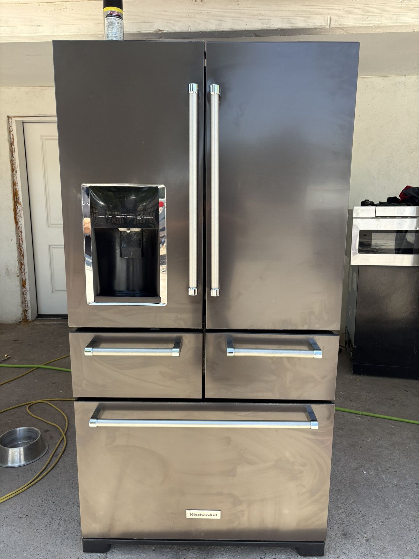 KitchenAid 5 Door Fridge works Perfect In Good Condition Free Delivery to the garage