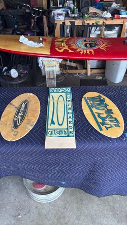 Vintage Surfboard Signs