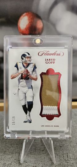 Jared Goff Panini Flawless 15/15 Player Worn/Used Patch 