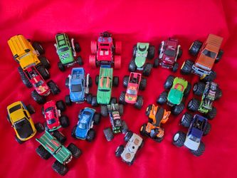 Lot of 20 monster trucks