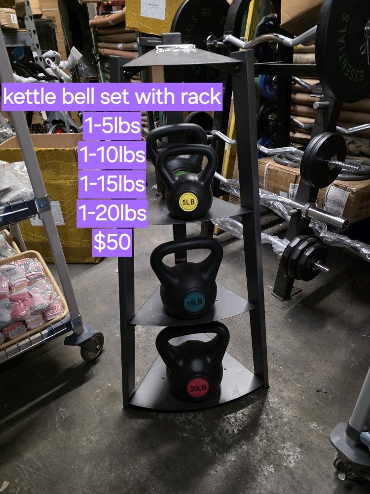 Kettle Bell Set With Rack