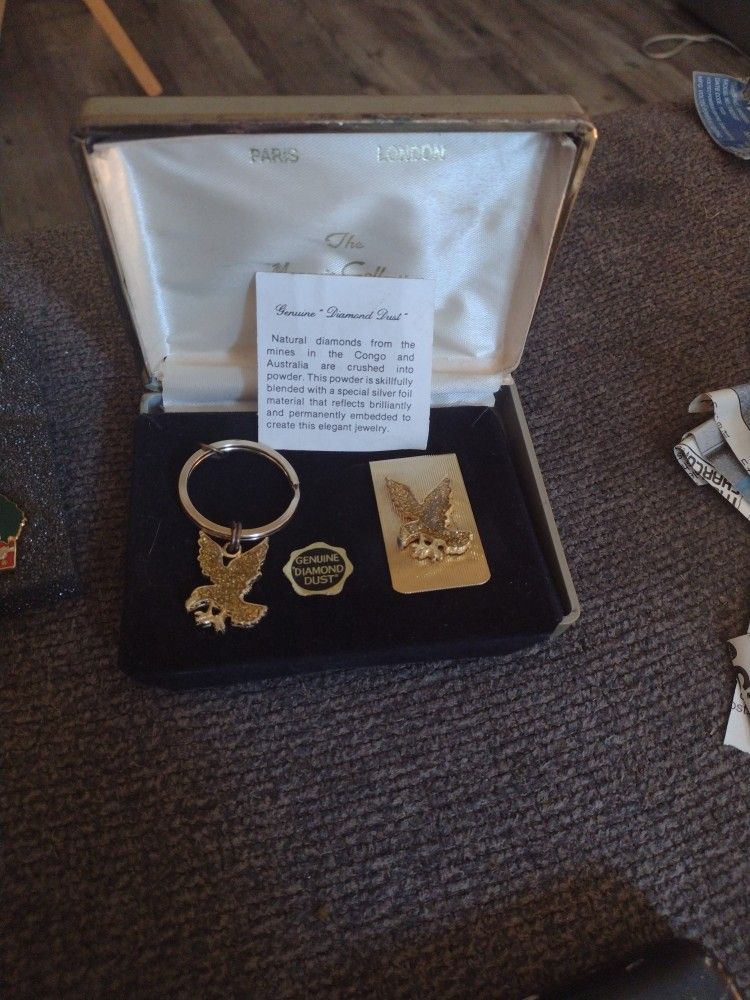 Vintage $ Clip And Key Chain .The Marquis Collection