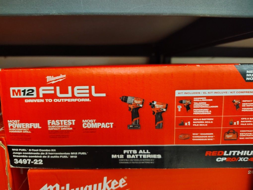 Milwaukee Fuel 2 PC Combo Set Complete And Brand New