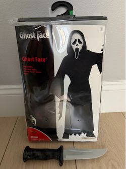 Ghost Face Costume & fake knife