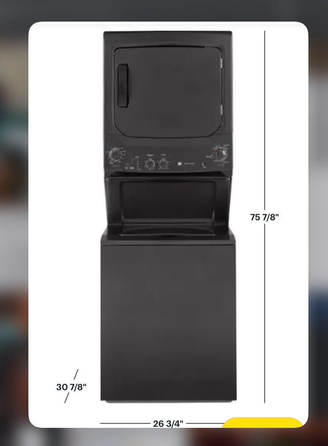 GE ELECTRIC WASHER/DRYER STACK-COMBO