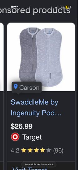 Swaddle me baby sleep sack