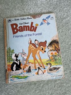 Vintage Walt Disneys Bambi Friends of the Forest Little Golden Book 106-42 89c