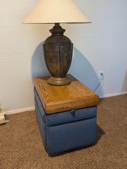 End Table And Lamp