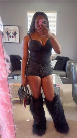 Brand New Fur Knee High Boots