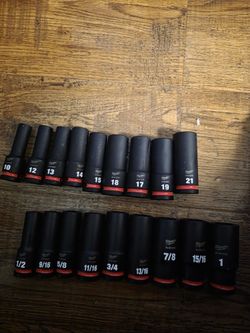 Milwaukee 1/2 Sockets Set