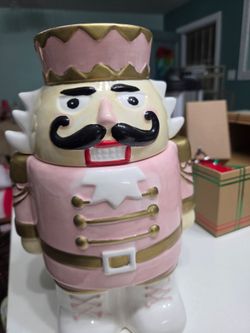 Ceramic Nutcracker Cookie Jar