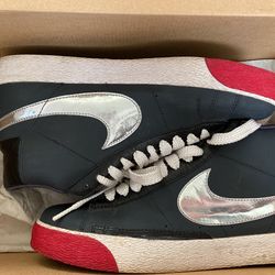 Black Red And Silver Blazer High