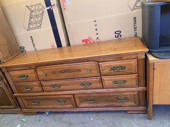 Solid wood dresser