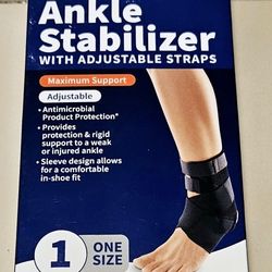 WALGREENS DELUXE  ADJUSTABLE ANKLE  STABILIZER