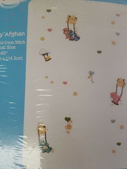 Care Bears Baby Afghan Xstitch Kit BNIP